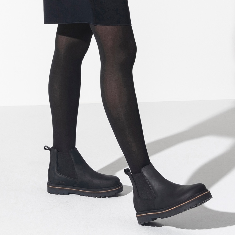 BIRKENSTOCK Stalon Chelsea Boot Black Nubuck Leather Size 41 EU 10 - 10.5 US